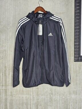 adidas Black Multi Sport Windbreaker Mens Size L